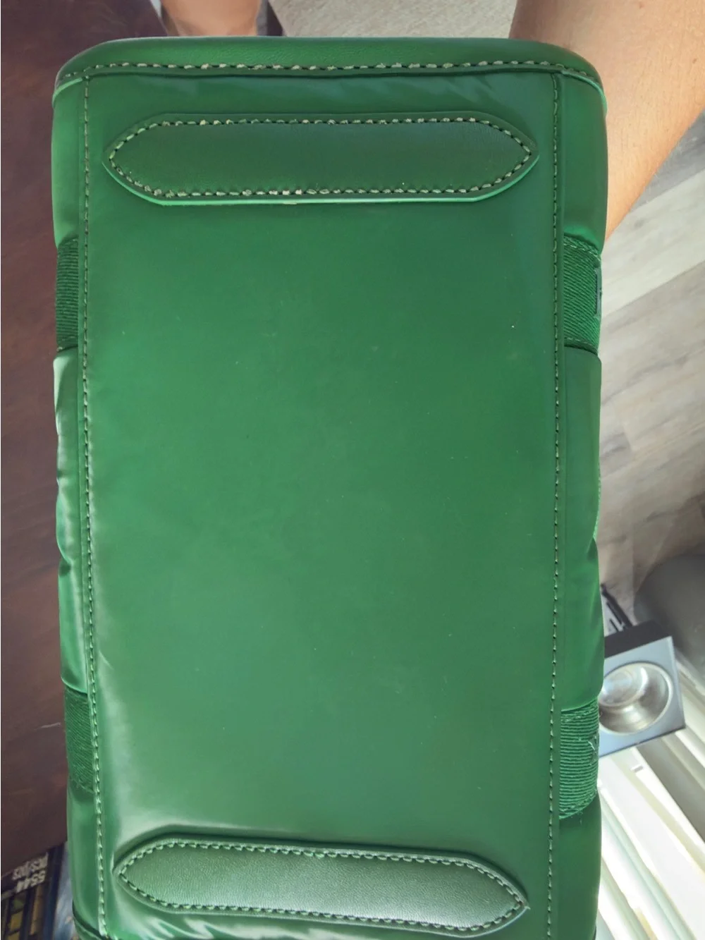 kate spade KIP Iconic Quilted Emerald Green Small Tote with Top Handles